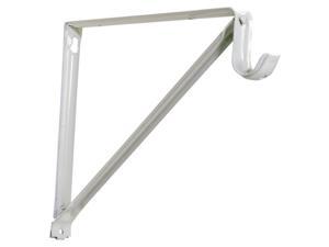 Knape & Vogt John Sterling White Steel Shelf/Rod Bracket 16 Ga. 13 in. L 250 lb. - Case Of: 20; Each Pack Qty: 1; Knape & Vogt John Sterling White Steel Shelf/Rod Bracket 16 Ga. 13 in. L 250 lb. - Case Of: 20; Each Pack Qty: 1;