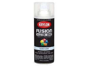 Krylon Fusion All-In-One Gloss Clear Paint + Primer Spray Paint 12 oz. - Case Of: 6; Krylon Fusion All-In-One Gloss Clear Paint + Primer Spray Paint 12 oz. - Case Of: 6;