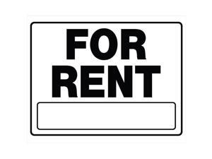 Hillman English White For Rent Sign 20 in. H x 24 in. W - Case Of: 6; Hillman English White For Rent Sign 20 in. H x 24 in. W - Case Of: 6;