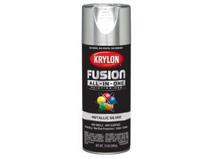 Krylon Fusion All-In-One Metallic Silver Paint + Primer Spray Paint 12 oz. - Case Of: 6; Krylon Fusion All-In-One Metallic Silver Paint + Primer Spray Paint 12 oz. - Case Of: 6;
