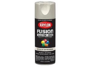 Krylon Fusion All-In-One Metallic Satin Nickel Paint + Primer Spray Paint 12 oz. - Case Of: 6; Krylon Fusion All-In-One Metallic Satin Nickel Paint + Primer Spray Paint 12 oz. - Case Of: 6;