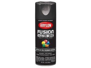 Krylon Fusion All-In-One Metallic Oil Rubbed Bronze Paint + Primer Spray Paint 12 oz. - Case Of: 6; Krylon Fusion All-In-One Metallic Oil Rubbed Bronze Paint + Primer Spray Paint 12 oz. - Case Of: 6;