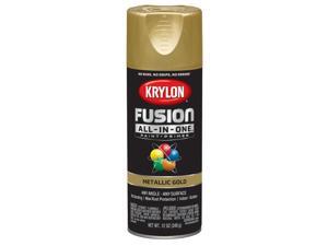 Krylon Fusion All-In-One Metallic Gold Paint + Primer Spray Paint 12 oz. - Case Of: 6; Krylon Fusion All-In-One Metallic Gold Paint + Primer Spray Paint 12 oz. - Case Of: 6;