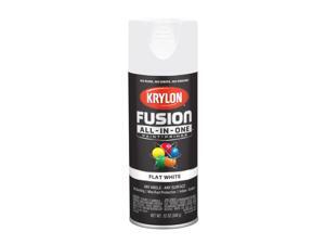 Krylon Fusion All-In-One Flat White Paint + Primer Spray Paint 12 oz. - Case Of: 6; Krylon Fusion All-In-One Flat White Paint + Primer Spray Paint 12 oz. - Case Of: 6;