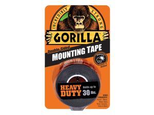 Gorilla Double Sided 1 in. W x 60 in. L Mounting Tape Black - Total Qty: 6
