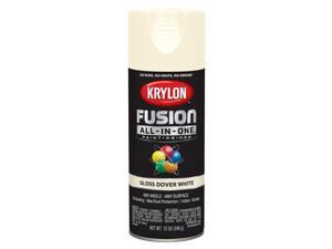Krylon Fusion All-In-One Gloss Dover White Paint + Primer Spray Paint 12 oz. - Case Of: 6; Krylon Fusion All-In-One Gloss Dover White Paint + Primer Spray Paint 12 oz. - Case Of: 6;