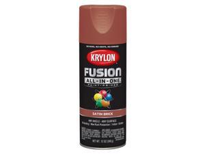 Krylon Fusion All-In-One Satin Brick Paint + Primer Spray Paint 12 oz. - Case Of: 6; Krylon Fusion All-In-One Satin Brick Paint + Primer Spray Paint 12 oz. - Case Of: 6;