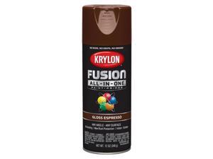 Krylon Fusion All-In-One Gloss Espresso Paint + Primer Spray Paint 12 oz. - Case Of: 6; Krylon Fusion All-In-One Gloss Espresso Paint + Primer Spray Paint 12 oz. - Case Of: 6;