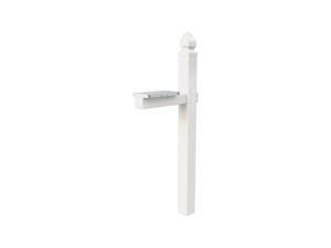 Gibraltar Mailboxes 57 in. H x 6 in. W x 22-3/4 in. D White PVC Mailbox Post Kit - Case Of: 1 Gibraltar Mailboxes 57 in. H x 6 in. W x 22-3/4 in. D White PVC Mailbox Post Kit - Case Of: 1