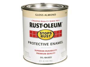 Rust-Oleum Stops Rust Gloss Almond Oil-Based Protective Paint 1 qt. Exterior and Interior - Total Qty: 1