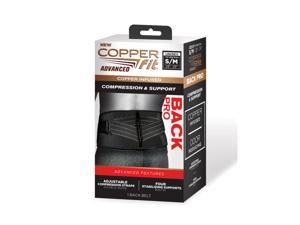 Copper Fit Black Compression Back Support Belt 1 pk - Total Qty: 1; Each Pack Qty: 1