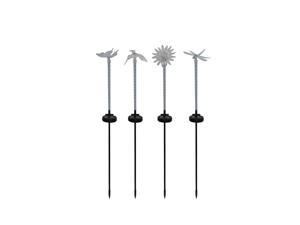Alpine Clear Plastic 32.05 in. H Solar Spring Motion Garden Stake - Total Qty: 16