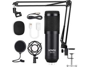 USB Streaming Podcast PC Microphone professional 192KHZ24Bit Studio Cardioid Condenser Mic Kit with sound card Boom Arm Shock Mount Pop Filter for Skype You Tuber Karaoke Gaming Recording USB Streaming Podcast PC Microphone professional 192KHZ24Bit Studio Cardioid Condenser Mic Kit with sound card Boom Arm Shock Mount Pop Filter for Skype You Tuber Karaoke Gaming Recording