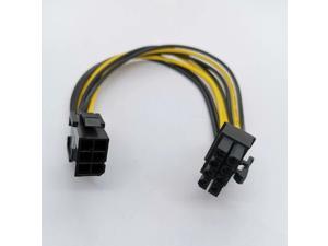 6pcs 18AWG PCI Express 6 pin to 8 pin Power Adapter Cable 6p to 8p PCIe Cable 6pcs 18AWG PCI Express 6 pin to 8 pin Power Adapter Cable 6p to 8p PCIe Cable