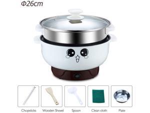 4-IN-1 Multifunction Electric Cooker Skillet Grill Pot Wok Electric Hot Pot for Noodles Cook Rice Fried Stew Soup Steamed Fish Boiled Egg Small Non-stick (3.2L, with Lid and Steamer) 4-IN-1 Multifunction Electric Cooker Skillet Grill Pot Wok Electric Hot Pot for Noodles Cook Rice Fried Stew Soup Steamed Fish Boiled Egg Small Non-stick (3.2L, with Lid and Steamer)