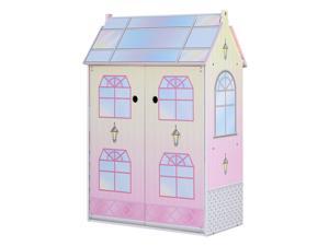 Olivia's Little World Glass-Look Pretend Play Doll House Dollhouse for 12" Doll