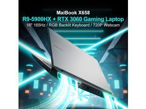 MAIBENBEN Laptops MaiBook X658 Gaming Laptop 16 Inch 165Hz Full HD ADS Anti-Glare / AMD Ryzen 9 5900HX / Nvidia RTX 3060 6GB GDDR6 / DDR4 3200MHZ RAM / PCI-E SSD / WIFI 6 / Genuine Windows 10 RTX 3060 MAIBENBEN Laptops MaiBook X658 Gaming Laptop 16 Inch 165Hz Full HD ADS Anti-Glare / AMD Ryzen 9 5900HX / Nvidia RTX 3060 6GB GDDR6 / DDR4 3200MHZ RAM / PCI-E SSD / WIFI 6 / Genuine Windows 10 RTX 3060