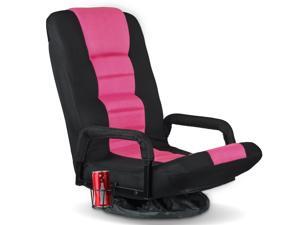 FeinSport Swivel Gaming Floor Chair for Adults Teens,360 Degree Video Game Chairs with Folding Adjustable Backrest ,Lazy Sofa Lounger for TV,Reading,Playing