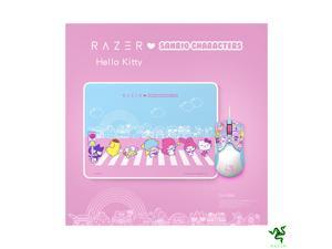 New Razer Chroma HelloKitty I SANRIO Pink Exclusive Mouse Wired Mouse and Mouse Pad Combination, Suitable for Gaming and Office