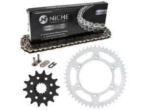 NICHE Drive Sprocket Chain Combo for Suzuki DR350 Front 14 Rear 47 Tooth 520NZ Standard 110 Links