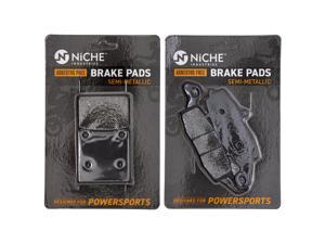 NICHE Brake Pad Set for Suzuki GS500 GS500E GS500F 69100-01820 59102-33810 Complete Semi-Metallic