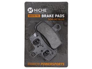NICHE Brake Pad Set for Harley-Davidson Dyna Softail Rocker 42298-08 44082-08 Front Rear Semi-Metallic