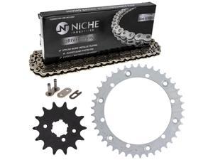 NICHE Drive Sprocket Chain Combo for Yamaha Banshee 350 Front 14 Rear 41 Tooth 520NZ Standard 104 Links