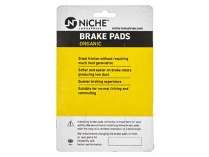 NICHE Brake Pad Set for Polaris RMK 800 Pro 600 Assault SKS 850 2206462 Rear Organic 2 Pack
