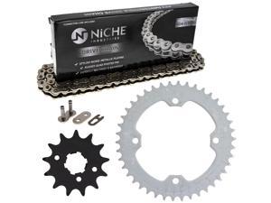 NICHE Drive Sprocket Chain Combo for Yamaha Banshee 350 Front 13 Rear 42 Tooth 520NZ Standard 104 Links