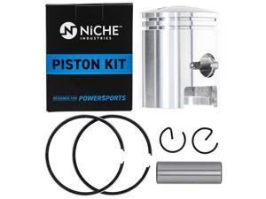 NICHE Piston Kit For 1979-2006 Suzuki Kawasaki JR50 Quadrunner Quadmaster 13001-S004 12100-35611-050 12110-35614-0F0 NICHE Piston Kit For 1979-2006 Suzuki Kawasaki JR50 Quadrunner Quadmaster 13001-S004 12100-35611-050 12110-35614-0F0