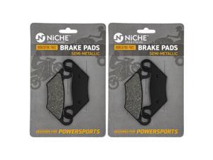 NICHE Brake Pad Set for Polaris Sportsman 400 500 570 800 Scrambler 850 2203628 Front Rear Semi-Metallic 2 Pack
