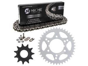 NICHE Drive Sprocket Chain Combo for Polaris Trail Blazer 250 Front 11 Rear 34 Tooth 520V O-Ring 88 Links 
