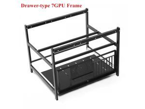 6/7 GPU Open Air Mining Rig Pull-out Design Computer Case Miner Frame Rack For ETH BTC Ethereum Computer Crypto Coin 6/7 GPU Open Air Mining Rig Pull-out Design Computer Case Miner Frame Rack For ETH BTC Ethereum Computer Crypto Coin