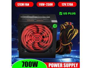 Rated 400W Max700W Computer Power Supply PSU PFC Silent Fan ATX 24 Pin USA PLug