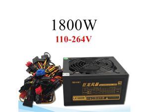 110V-264V 1800W Mining Modular Power Supply ATX Fit 8 Graphics Cards Eight GPU