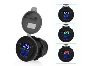 12V/24V USB Car Cigarette Lighter Socket Charger Power Adapter Voltage¤t 12V/24V USB Car Cigarette Lighter Socket Charger Power Adapter Voltage¤t