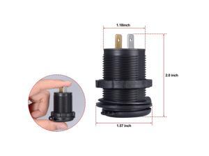 12V Cigarette Lighter Socket 2.4A Dual USB Charger Power Adapter Car Motorcycle 12V Cigarette Lighter Socket 2.4A Dual USB Charger Power Adapter Car Motorcycle