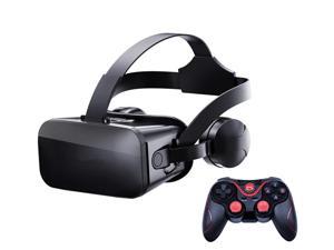 3D VR Glasses Virtual Reality Glasses for 4.5- 6inch Smart Phone iPhone Android Games Stereo with Controller