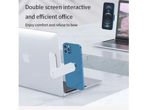 Magnetic Laptop Side Phone Mount Holder Expand Bracket Stand Aluminium Alloy Phone Holder