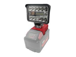Portable Wireless LED Work Light 3 Inches 18 LED 2800LM 54W compatible with Milwaukee 18V Battery