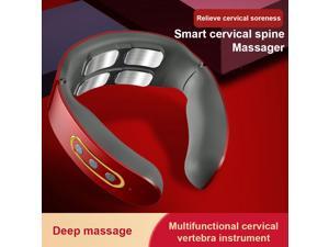 Universal Electric Cervical Neck Shoulder Pulse Massager Heating Pain Relief Muscle Relax