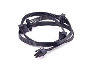 PCI-e 6pin 1 to 4 SATA 15pin Power Supply Cable for Corsair RM1000X RM 850X 750X
