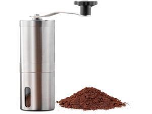 Manual Coffee Grinder with Adjustable Settings Stainless Steel