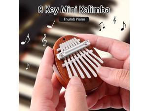 Mini Carlimba 8 Key Finger Thumb Piano Christmas Gift For Kids Adult Beginners