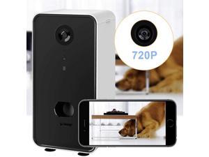 Full HD Wifi Pet Camera and 2-Way Audio Automatic Pet Feeder Designed for Dogs - US plug