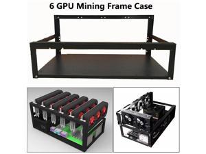 For ETH BTC Ethereum 6/8 GPU Open Air Mining Rig Frame Case Computer Crypto Coin