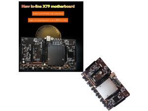 Support RTX3060 Graphics Card for BTC Miner BTC Mining Motherboard BTC79X5 V1.0 LGA 2011 DDR3  Supports 32G 60mm Pitch