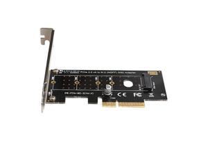 NVMe PCIe Adapter, M.2 PCIe (M Key) NVMe SSD to PCIe x4 Converter Card Support 2230, 2242, 2260 2280 mm M.2 NVMe SSD