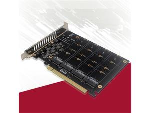 PCIe x16 Adaptor for QUAD M-key M.2 NVMe SSD PCIe Bifurcation required