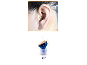 1PC Blue Left Side Mini Ear Hearing Aids Invisible Digital Enhancer Sound Voice Amplifier The Aged